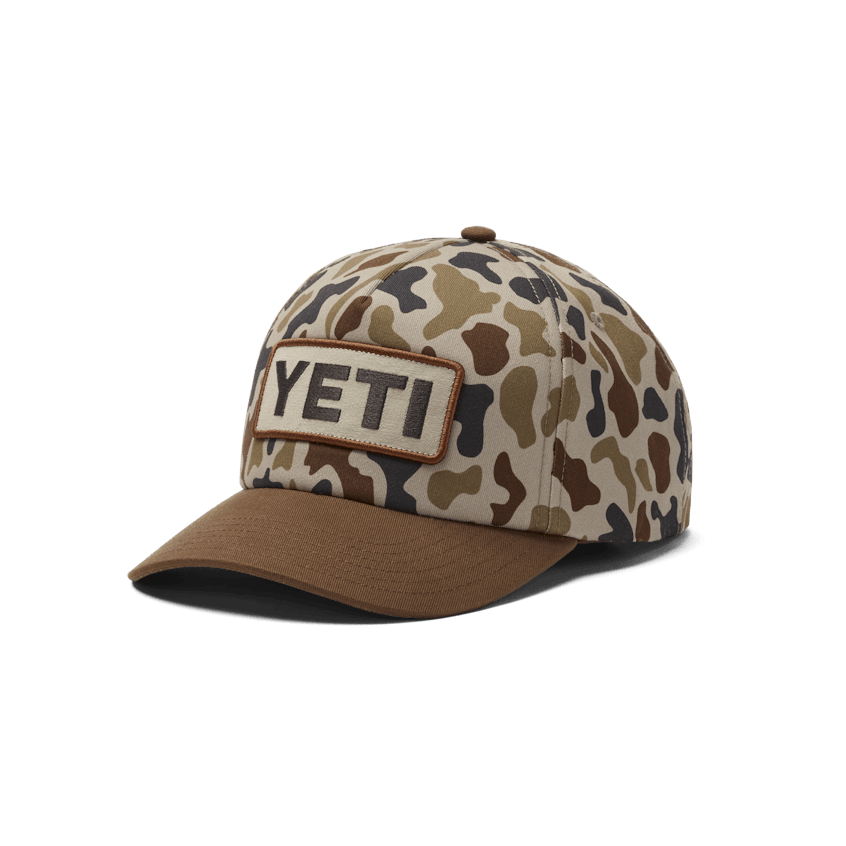 our store® Wetlands Camo Logo Badge Mid Pro Flat Brim Hat
