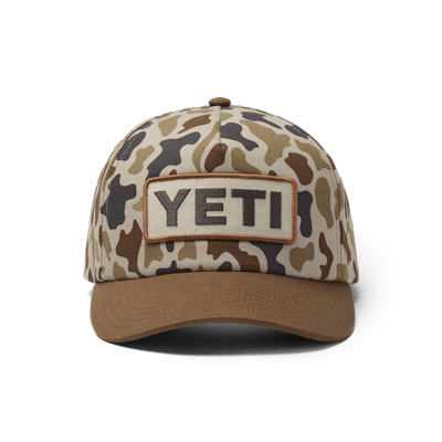 our store® Wetlands Camo Logo Badge Mid Pro Flat Brim Hat